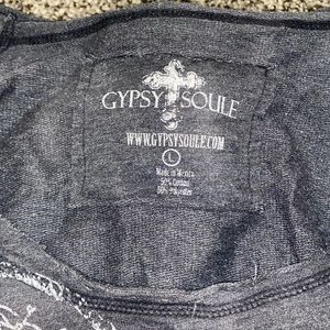 Gypsy Soul  off the shoulder light sweat shirt